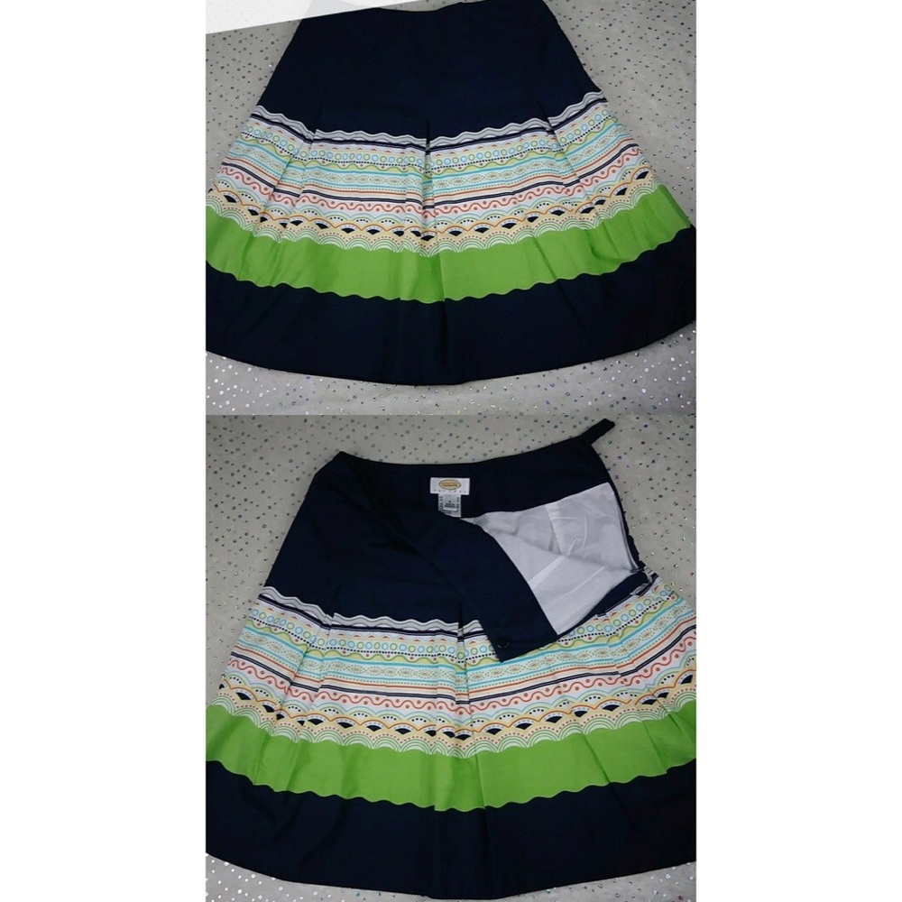 Talbots - Petite - Blue, Green and Orange skirt.